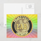 PHLEBOTOMIST LABORATORY BADGE LOGO BRIEFKAART (Voorkant / Achterkant)