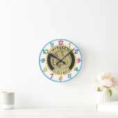 PHLEBOTOMIST LABORATORY BADGE LOGO RONDE KLOK (Huis)