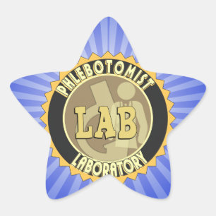 PHLEBOTOMIST LABORATORY BADGE LOGO STER STICKER
