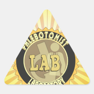 PHLEBOTOMIST LABORATORY BADGE LOGO STICKER