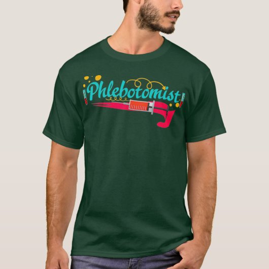 Phlebotomist Life Research Phlebotometechnicus T-shirt (Voorkant)