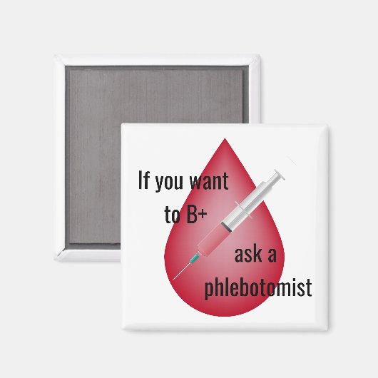 Phlebotomist Magneet (Voorkant / Achterkant)