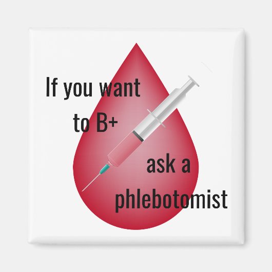 Phlebotomist Magneet (Voorkant)