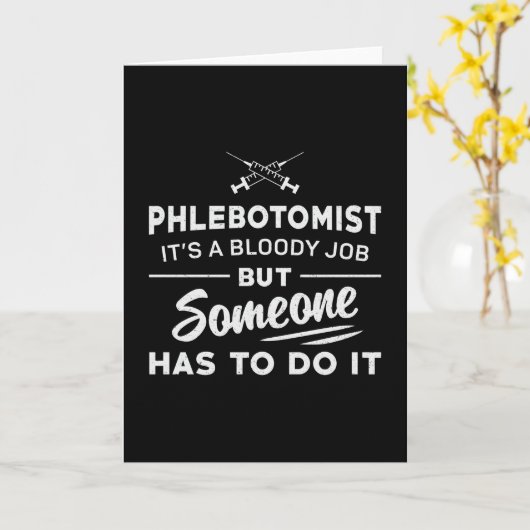 Phlebotomist moet het flebotomie doen bij het vers kaart (Gele Bloem)
