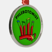 Phlebotomist Ornament Artsy Lab Tubes (Rechts)