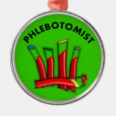 Phlebotomist Ornament Artsy Lab Tubes (Voorkant)