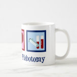 Phlebotomist Peace Love Phlebotomtomie Kantoor Koffiemok<br><div class="desc">Een schattig cadeautje voor kerstmis met een fontein. Peace Love Phlebotomy.</div>