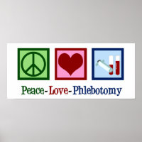 Phlebotomist Peace Love Phlebotomtomie Kantoor
