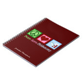 Phlebotomist Peace Love Phlebotomtomtomie Kantoor Notitieboek (Linkerzijde)