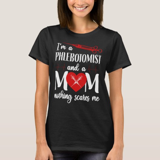 Phlebotomist Phlebotomie Ik ben een flebotomist en T-shirt (Voorkant)