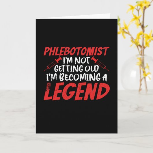 Phlebotomist Phlebotomie Legend Kaart (Gele Bloem)