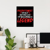 Phlebotomist Phlebotomie Legend Poster (Thuiskantoor)