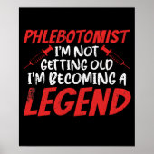 Phlebotomist Phlebotomie Legend Poster (Voorkant)