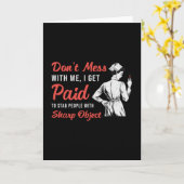 Phlebotomist Phlebotomie Mess with me Gift Kaart (Gele Bloem)