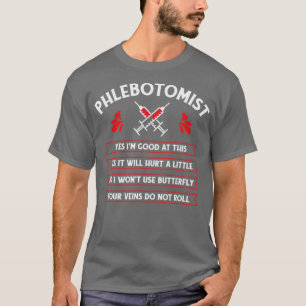 Phlebotomist Phlebotomie Nurse Tech 3 T-shirt
