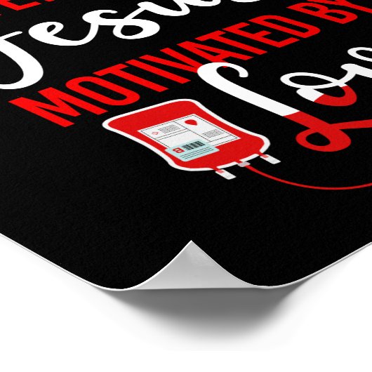 Phlebotomist Phlebotomie Phlebotomist aangedreven  Poster (Hoek)