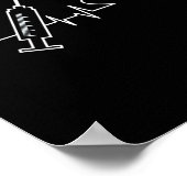 Phlebotomist Phlebotomie Phlebotomist Heartbeat Poster (Hoek)