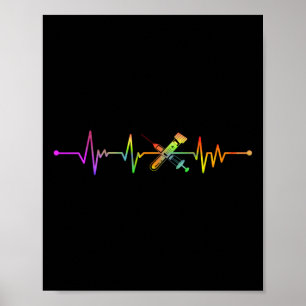 Phlebotomist Phlebotomie Phlebotomist Heartbeat Poster