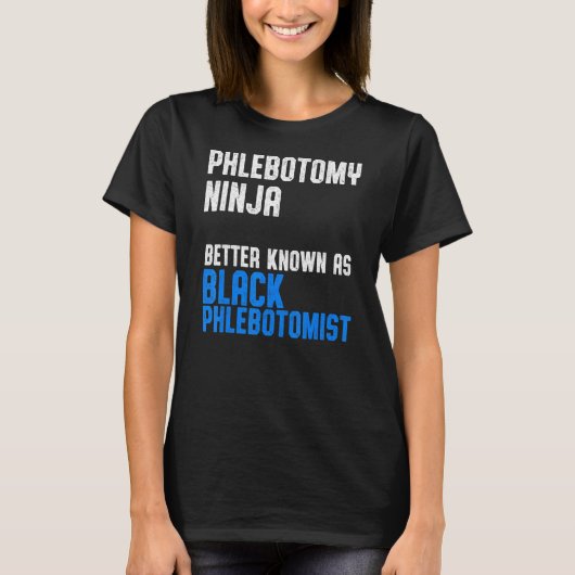 Phlebotomist Phlebotomie-technicus 3 T-shirt (Voorkant)