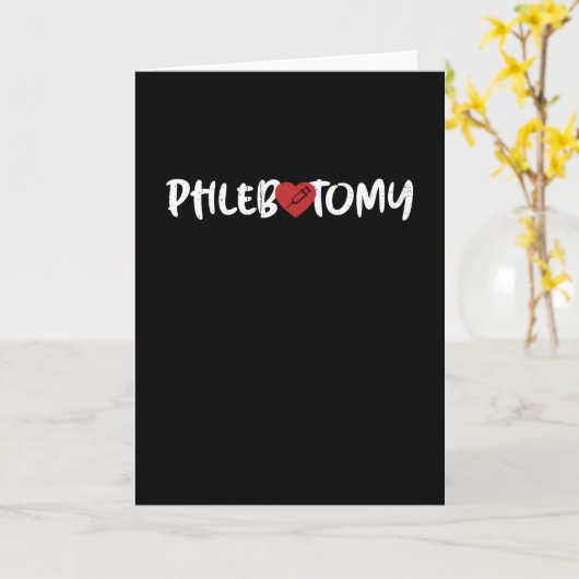 Phlebotomist Phlebotomy Kaart (Gele Bloem)