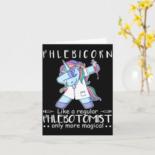 Phlebotomist Phlebotomy Quote  Kaart (Gele Bloem)