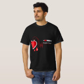 Phlebotomist Phlebotomy Syringe Veins Heart Pulse  T-shirt (Voorkant volledig)