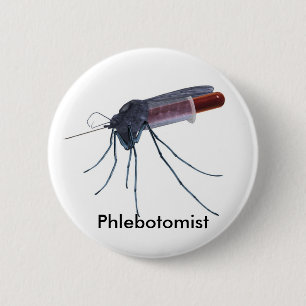 Phlebotomist Ronde Button 5,7 Cm
