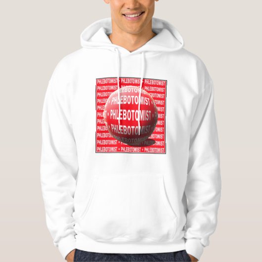PHLEBOTOMIST SPHERE BLOEDDROP HOODIE (Voorkant)