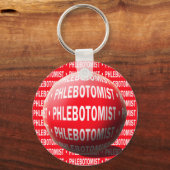 PHLEBOTOMIST SPHERE BLOEDDROP SLEUTELHANGER (Voorkant)