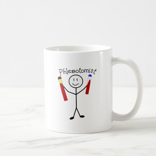 Phlebotomist Stick Person Koffiemok (Rechts)