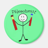Phlebotomist Stick Person Magneet (Voorkant)