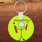 Phlebotomist Stick Person Sleutelhanger (Voorkant)
