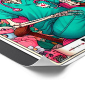 Phlebotomist Tarot Card Skeleton Phlebotomy Tech P Poster (Hoek)