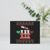 Phlebotomist Ugly kerstSweater Xmas Briefkaart (Staand voorkant)