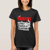 Phlebotomist Vampire Phlebotomie Technicus 1 T-shirt (Voorkant)