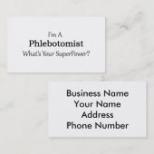 Phlebotomist Visitekaartje (Voorkant / Achterkant)