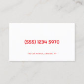 Phlebotomist Visitekaartje (Achterkant)