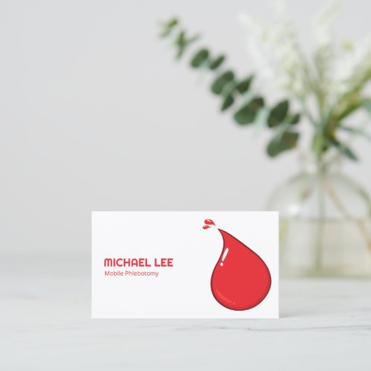 Phlebotomist Visitekaartje (Staand voorkant)