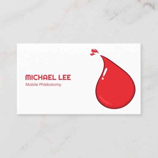 Phlebotomist Visitekaartje (Voorkant)