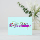 Phlebotomist "We are So Vein"-mensen Briefkaart (Staand voorkant)