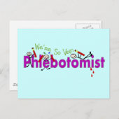 Phlebotomist "We are So Vein"-mensen Briefkaart (Voorkant / Achterkant)