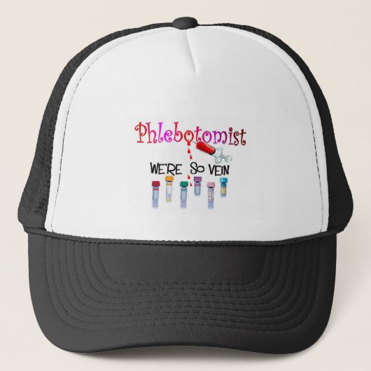 Phlebotomist "We are So Vein" T-Hemden Trucker Pet (Voorkant)