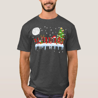 Phlebotomist Xmas Light Leopard Santa Hat Rei T-shirt