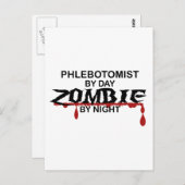 Phlebotomist Zombie Briefkaart (Voorkant / Achterkant)