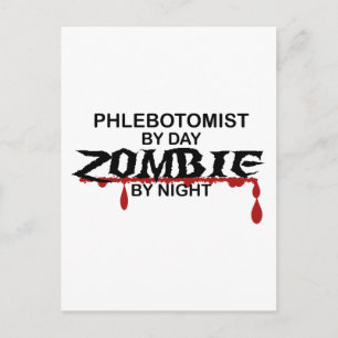 Phlebotomist Zombie Briefkaart