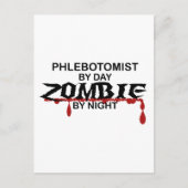 Phlebotomist Zombie Briefkaart (Voorkant)