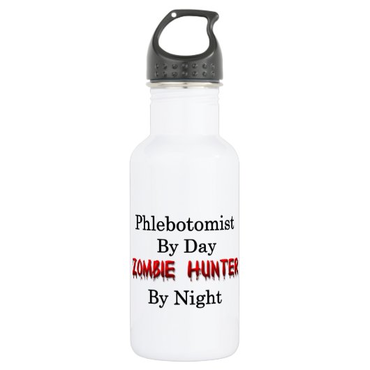 Phlebotomist/Zombie Hunter Waterfles (Voorkant)