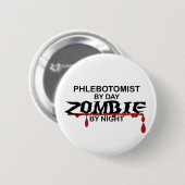 Phlebotomist Zombie Ronde Button 5,7 Cm (Voorkant /achterkant)