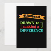 Phlebotomisten Medicine Lab Technicio Medical Labo Kaart (Voorkant / Achterkant)