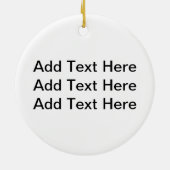 Phlebotomistische kerstversiering keramisch ornament (Achterkant)